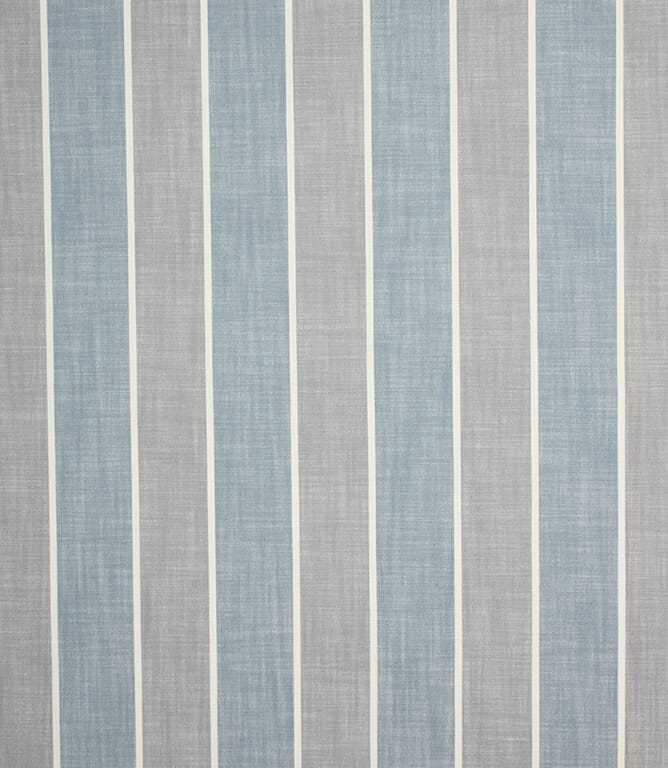 Chambray / French Grey Malibu Stripe Fabric