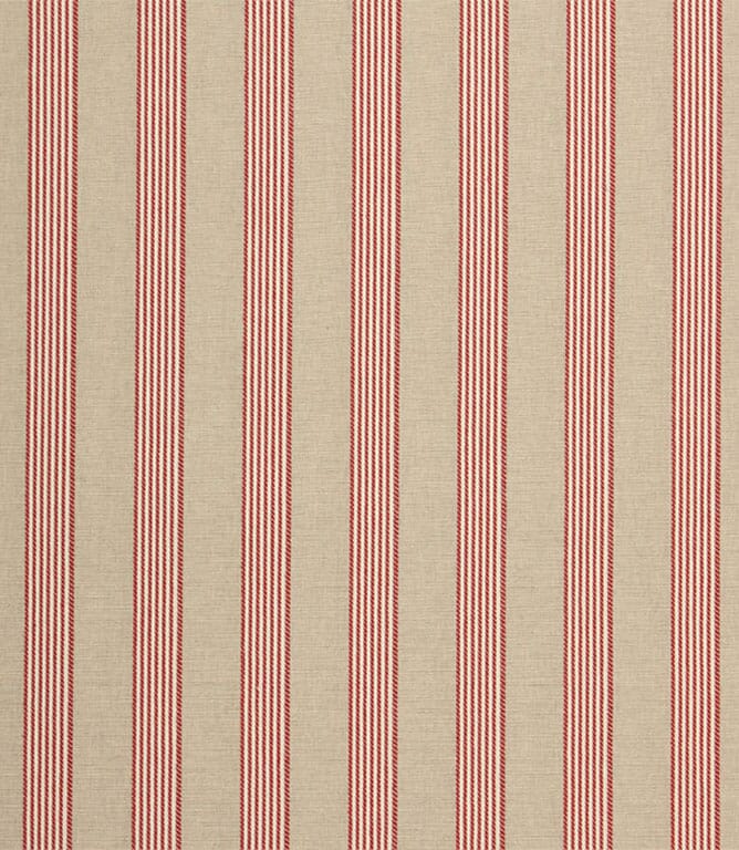Ludlow Stripe Fabric / Red