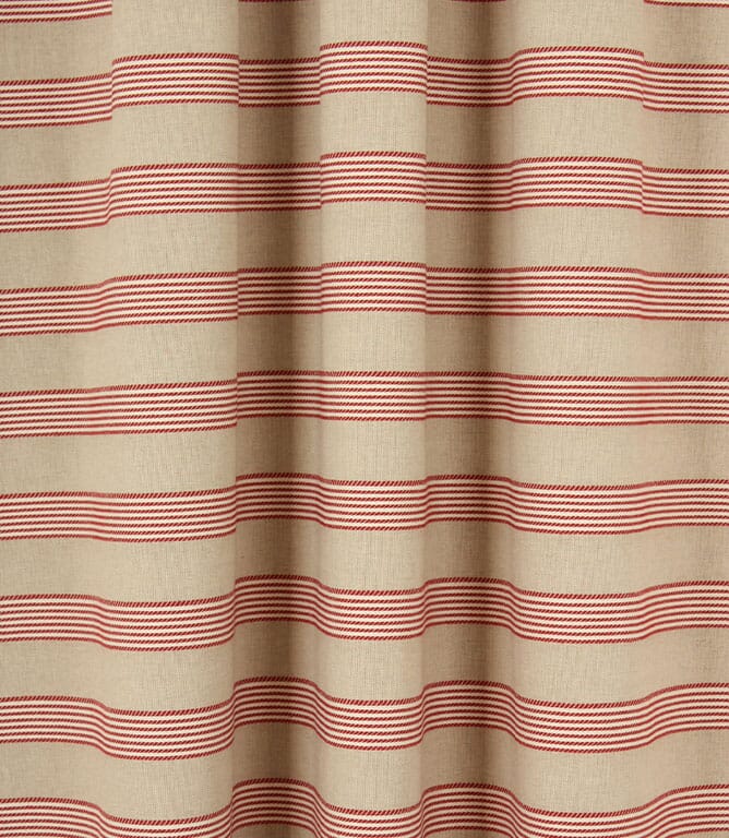 Ludlow Stripe Fabric / Red