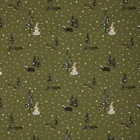Sophie Allport Festive Forest Fabric / Olive