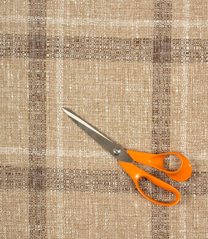 Stanton Check FR Fabric / Natural