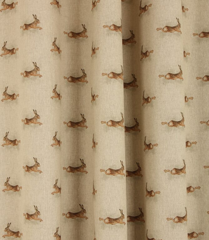 Pacing Hares Fabric / Linen