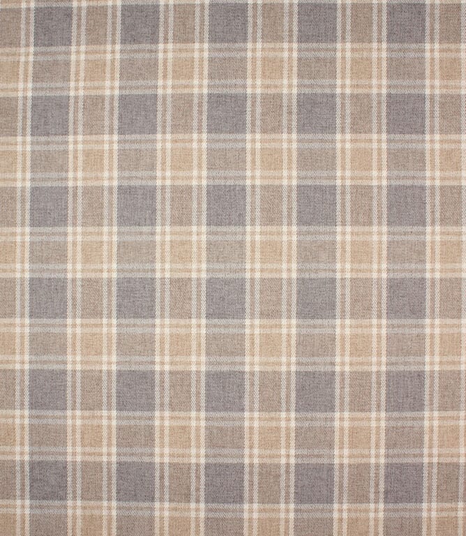 Dundee Check FR Fabric / Natural