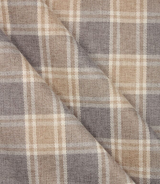 Dundee Check FR Fabric / Natural