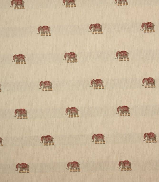 iLiv Indira Henna Elephants Curtain Upholstery Craft Designer Cotton Fabric 