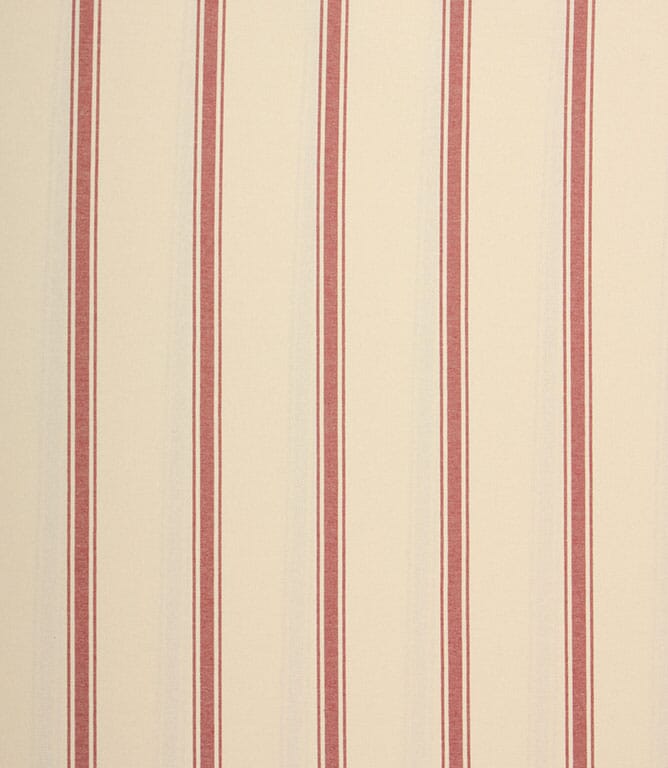 St Agnes Wide Stripe Fabric / Red