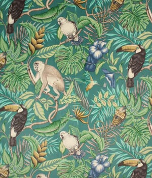 Rainforest Velvet Fabric
