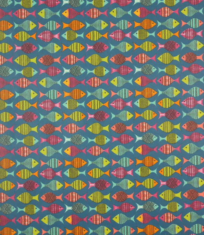 Fish PVC Matt Fabric / Rainbow Just Fabrics