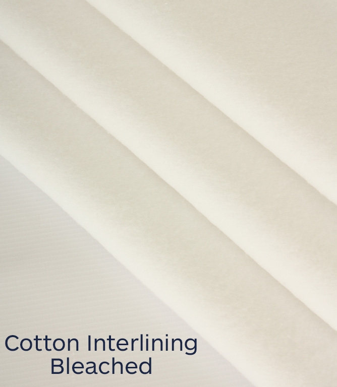 Cotton Interlining Fabric / Natural | Just Fabrics