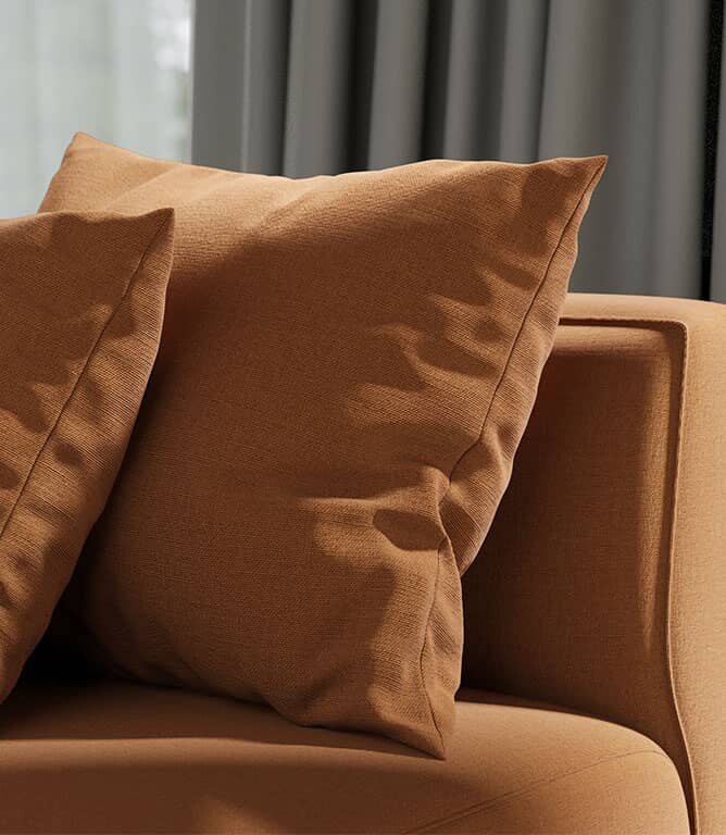 Monmouth FR Fabric / Burnt