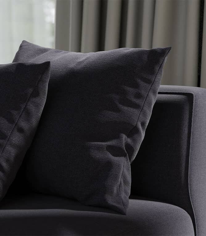 Monmouth FR Fabric / Charcoal