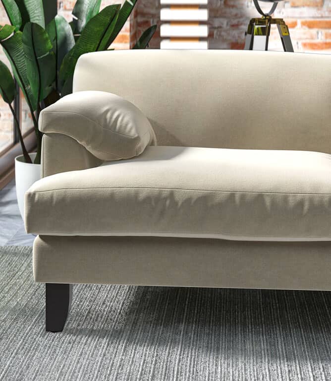 Harrow Chenille FR Fabric / Natural