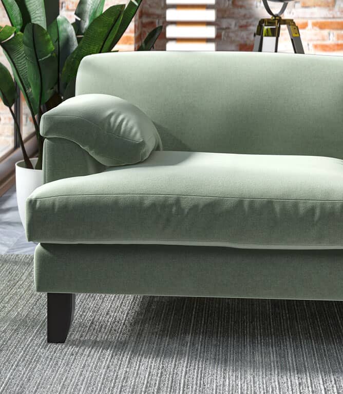 Harrow Chenille FR Fabric / Seaspray