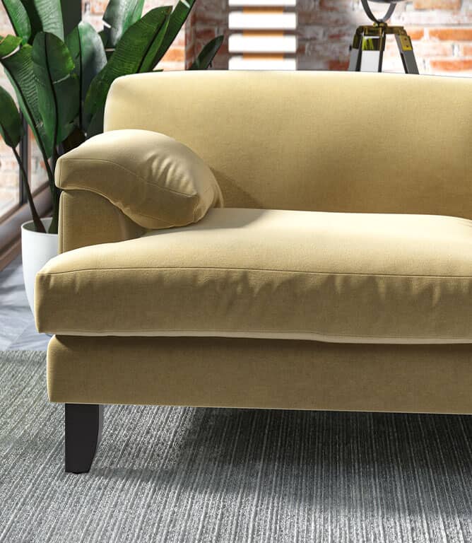 Harrow Chenille FR Fabric / Wheat