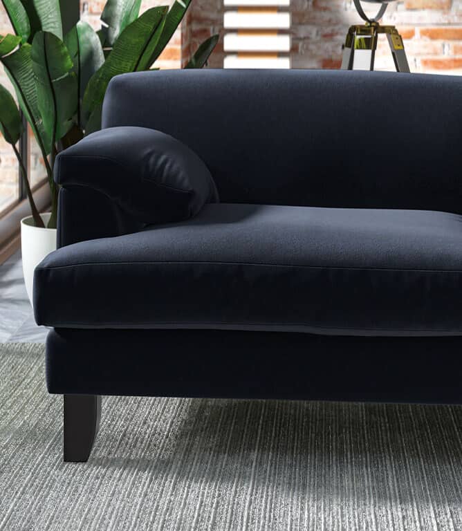 Harrow Chenille FR Fabric / Denim