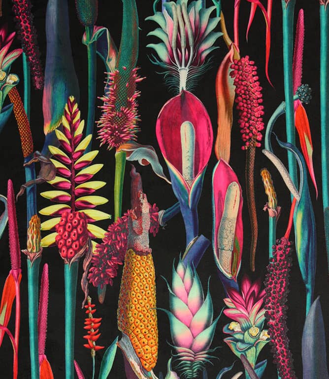 Exotic Velvet Fabric / Black