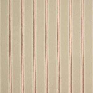 Terracotta Cotswold Linen Stripe Fabric