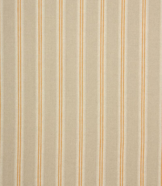 Saffron Cotswold Linen Stripe Fabric