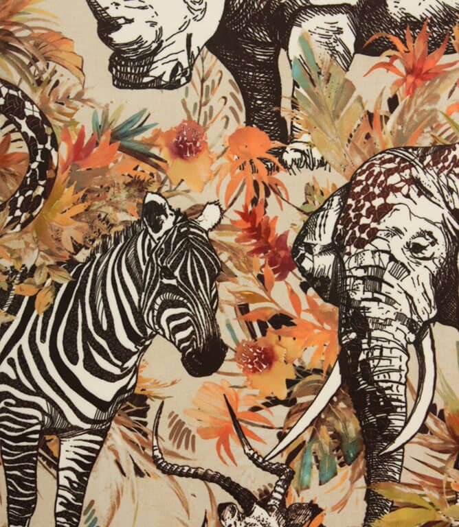 Serengeti Velvet Fabric / Sienna