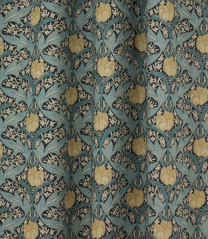 Tulip Deco Fabric / Blue
