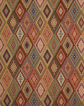 Ikat Tapestry Fabric / Vintage