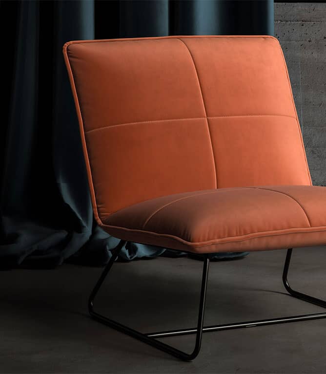 Cotswold Velvet FR Fabric / Brick