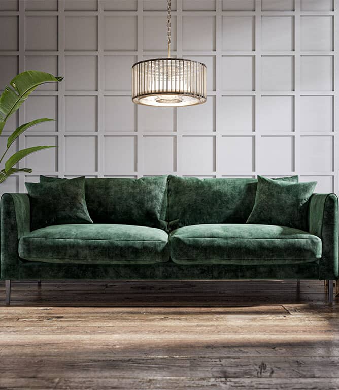 JF Vintage Velvet FR Fabric / Emerald