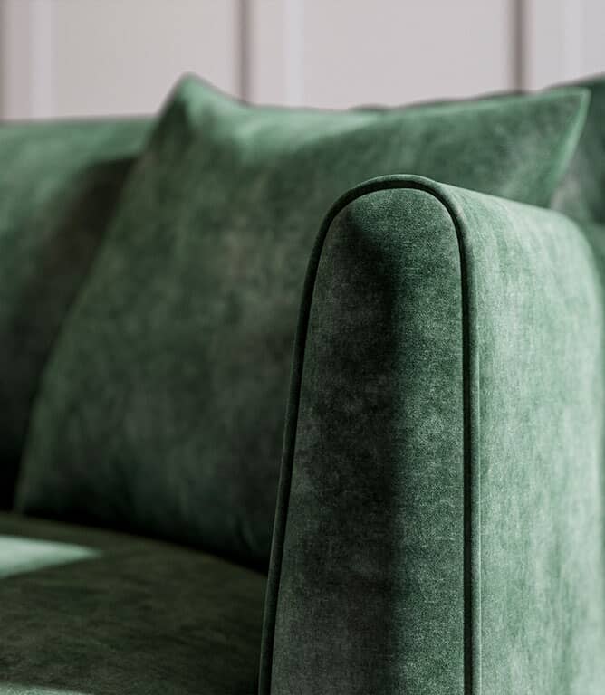 JF Vintage Velvet FR Fabric / Emerald