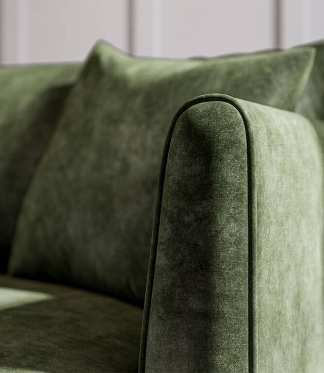 JF Vintage Velvet FR Fabric / Conifer