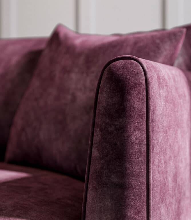 JF Vintage Velvet FR Fabric / Aubergine