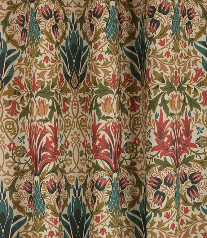 Woodchester Fabric / Indigo / Terracotta