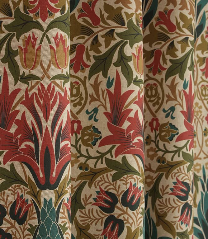 Woodchester Fabric / Indigo / Terracotta