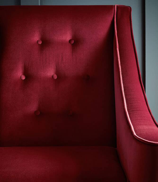 Adley FR Velvet Fabric / Plum