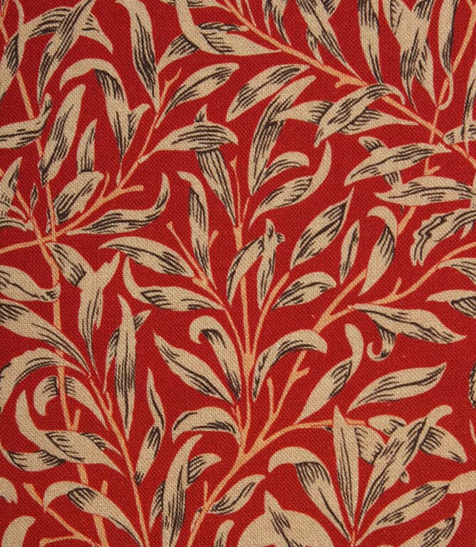 William Morris  Willow Bough Fabric / Crimson