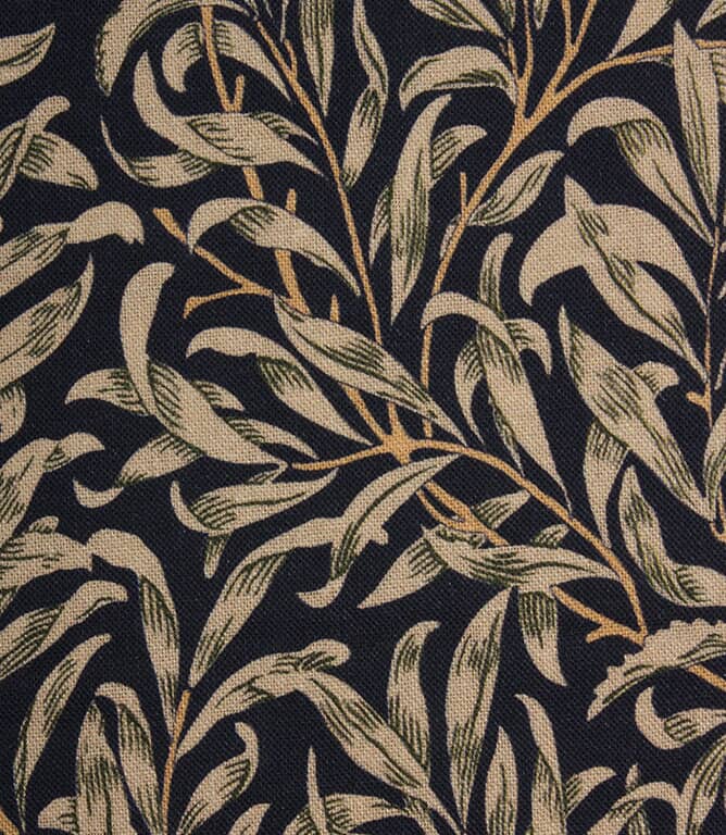 William Morris  Willow Bough Fabric / Navy
