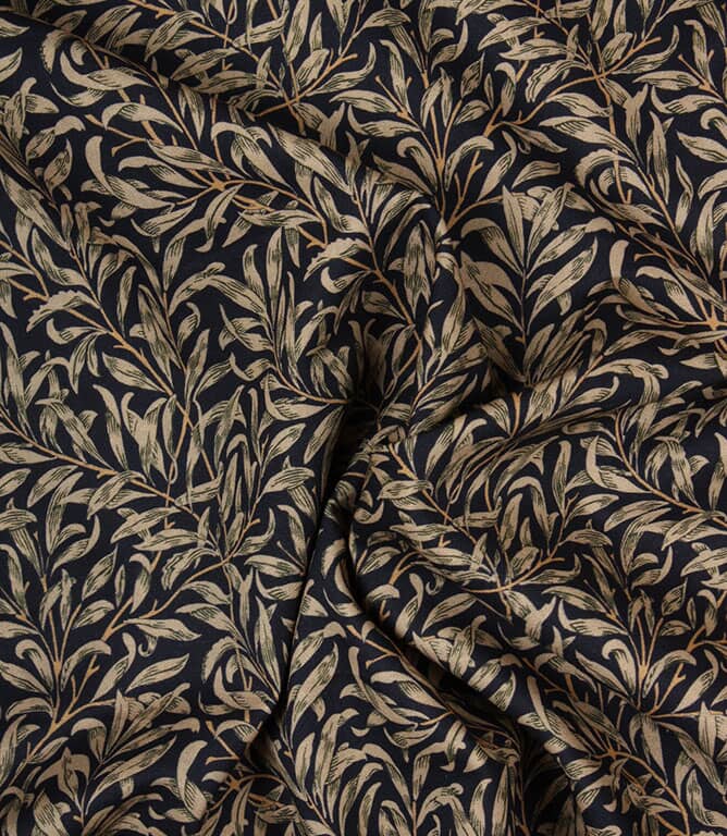 William Morris  Willow Bough Fabric / Navy