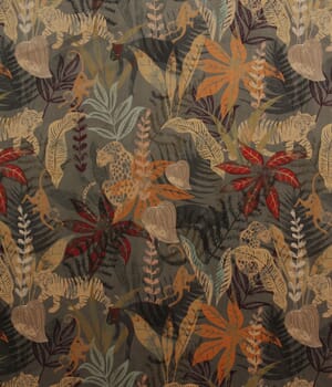 Mysterious Tiger Velvet Fabric
