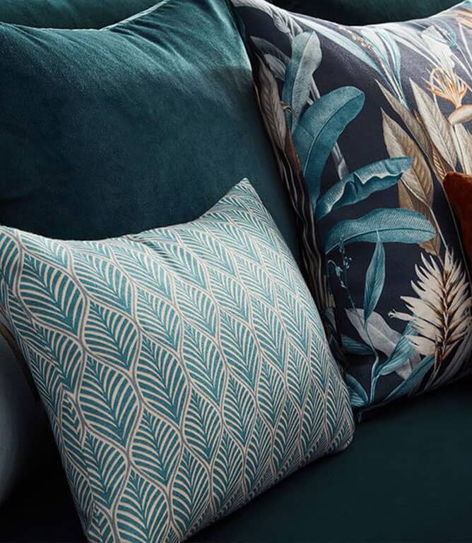 Lerato FR Fabric / Peacock