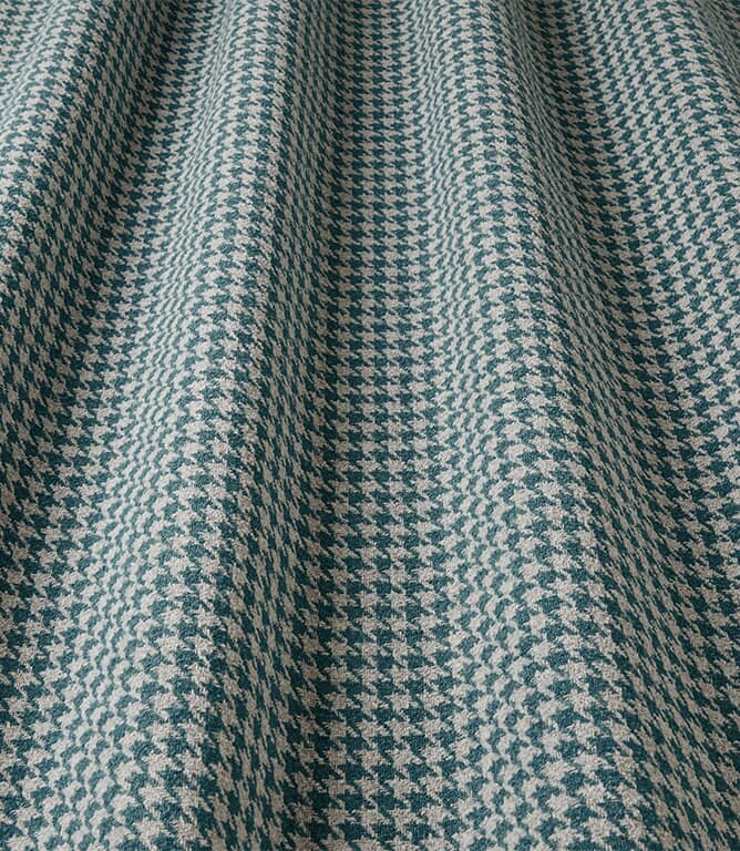 Houndstooth FR  Fabric / Ocean