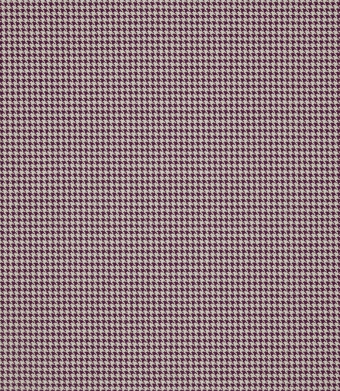 Houndstooth FR  Fabric / Mulberry