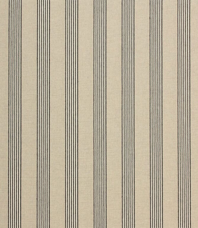 Black Ludlow Stripe Fabric