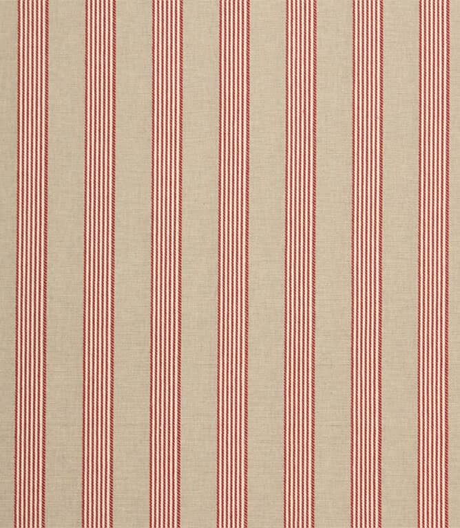 Ludlow Stripe Fabric / Red