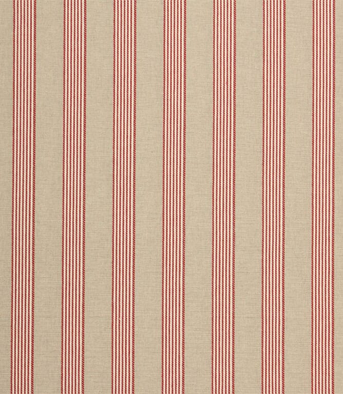 Red Ludlow Stripe Fabric
