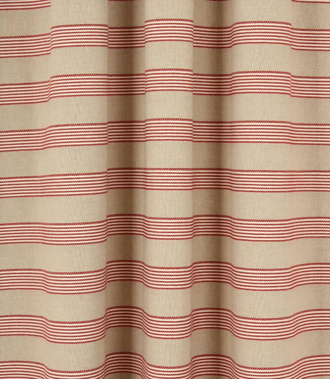 Ludlow Stripe Fabric / Red