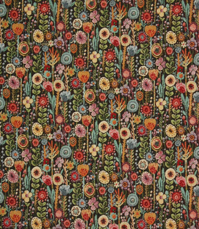 Black Rosalia Fabric