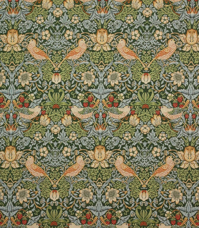 Bottle Strawberry Thief Tapestry Fabric