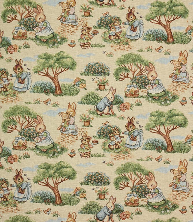 Multi Peter Rabbit Picnic Fabric