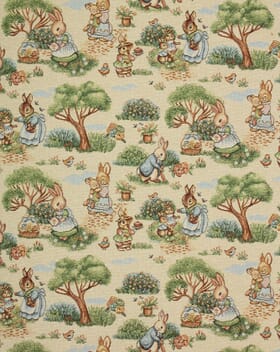Peter Rabbit Picnic Fabric / Multi