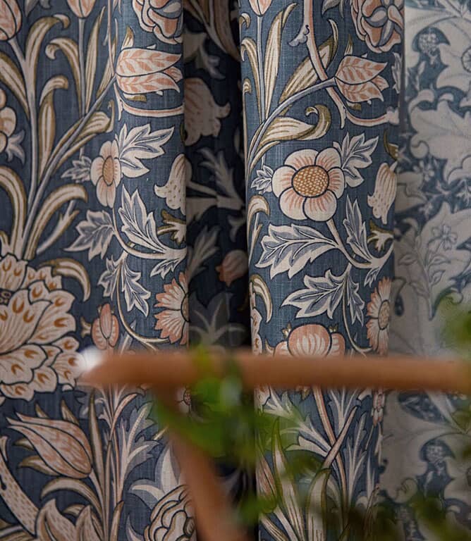 Morris & Co Trent Fabric / Woad Blue