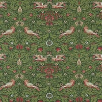 Bird Tapestry Fabric / Tump Green